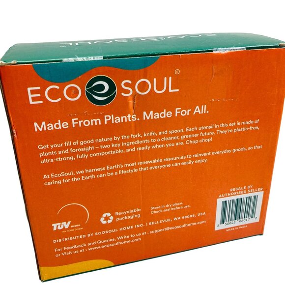 Eco Soul 350-Piece Wooden Cutlery Set 100% Eco-Friendly Biodegradable New - Picture 3 of 6